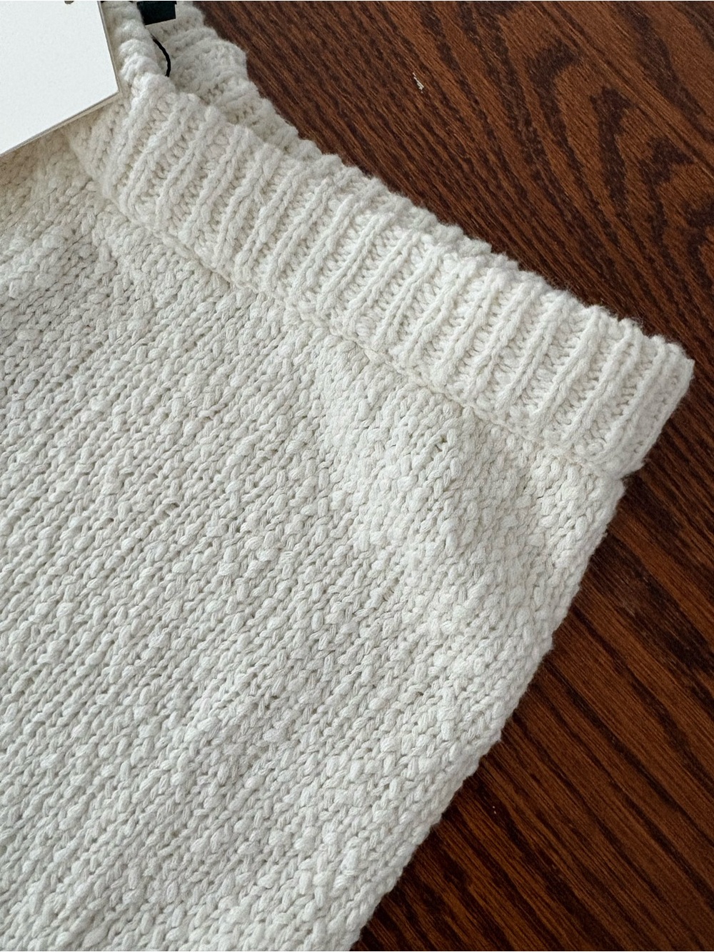 Diish Sue Off White Fringe Knit Pant - Picture 3 of 3